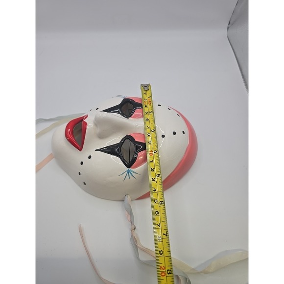 Vintage Ceramic Harlequin Clown Mask - Picture 6 of 6